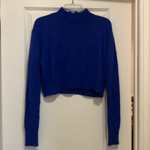 Royal Blue Crop Sweater